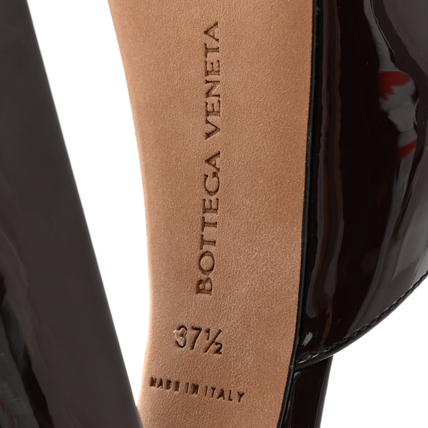 Supergloss Patent Tower 40/140mm Platform Pumps 37.5 Fondant