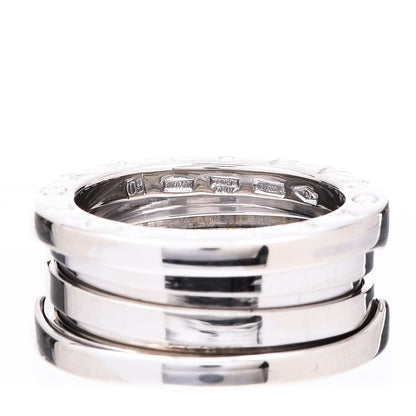 Bulgari 18K White Gold B.Zero1 3 Band Ring 50 5.25 4 of 4