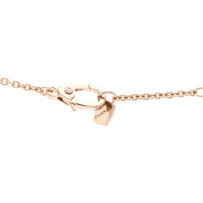 Chanel 18K Beige Gold Diamond Coco Crush C Necklace 4 of 6