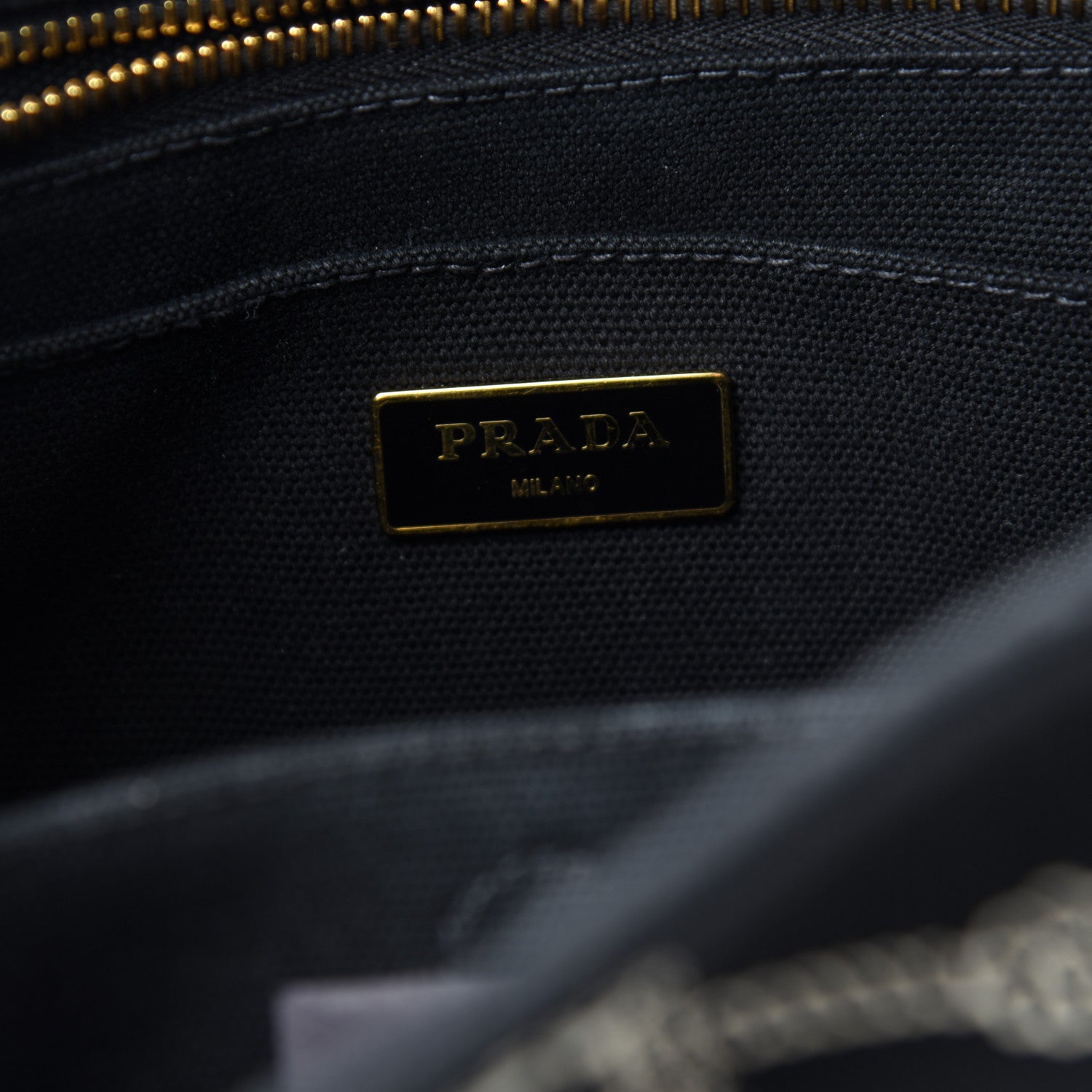 Prada Canapa Small Logo Tote Black 6 of 11