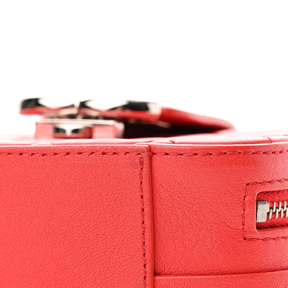Chanel Lambskin Quilted Mini CC Box Camera Bag Red 11 of 14