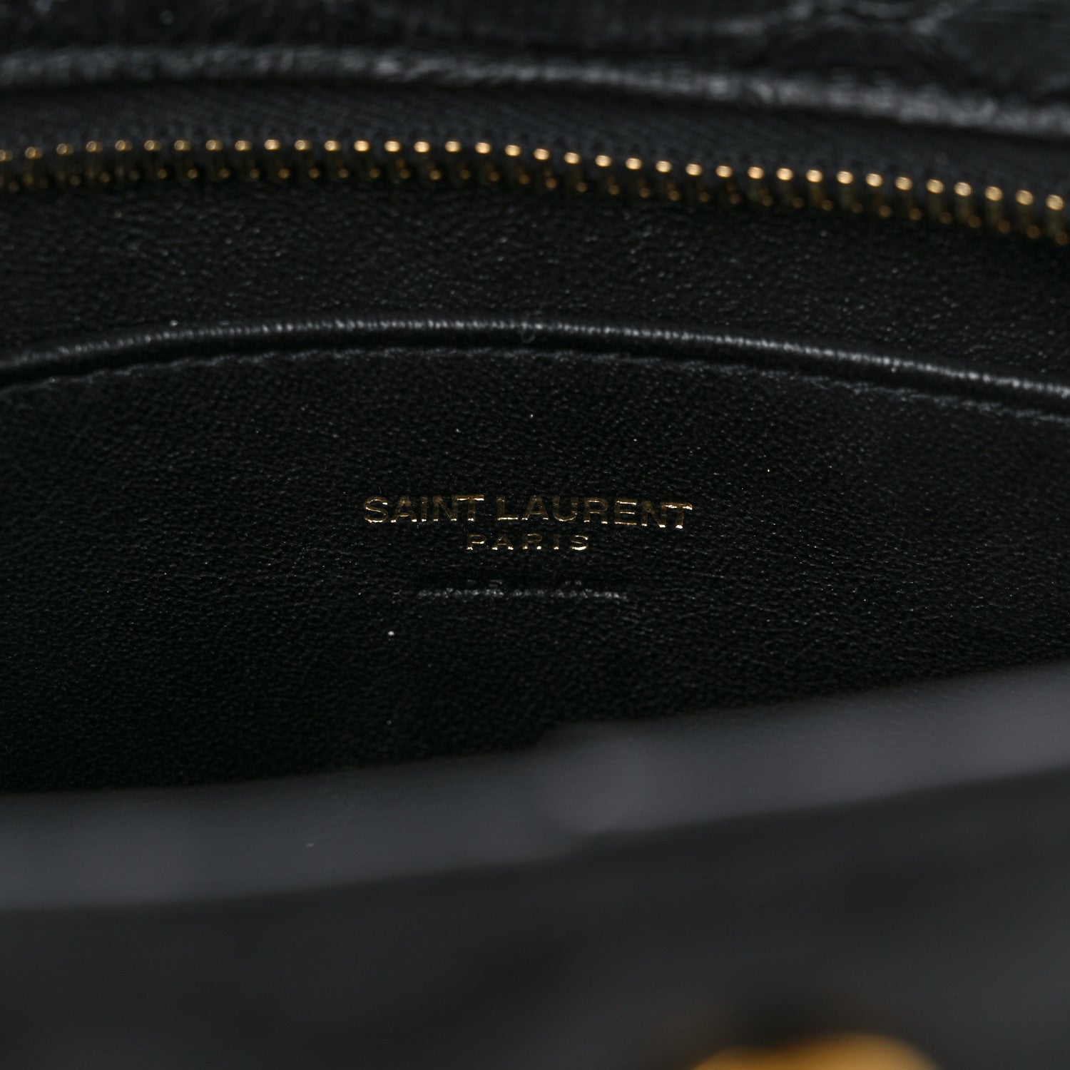 Saint Laurent Python Calfskin Embossed Monogram Baby Cabas Black 6 of 12