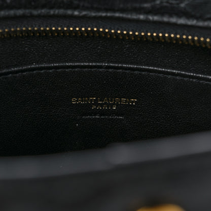 Saint Laurent Python Calfskin Embossed Monogram Baby Cabas Black 6 of 12
