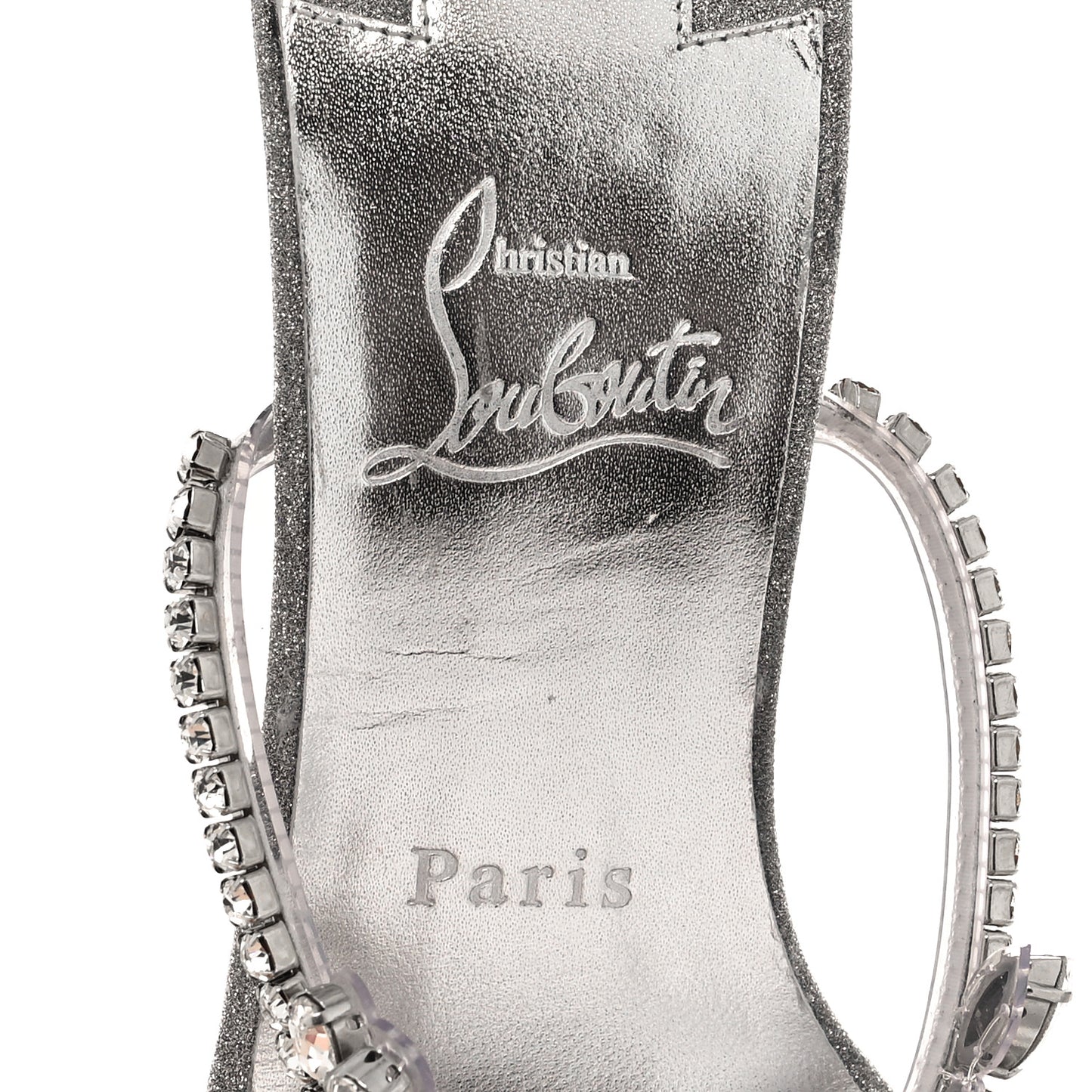 PVC Crystal Just Queen 100 Sandals 38.5 Crystal