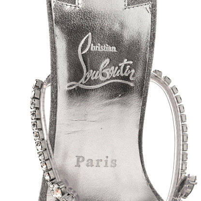 Christian Louboutin PVC Crystal Just Queen 100 Sandals 38.5 Crystal 7 of 9