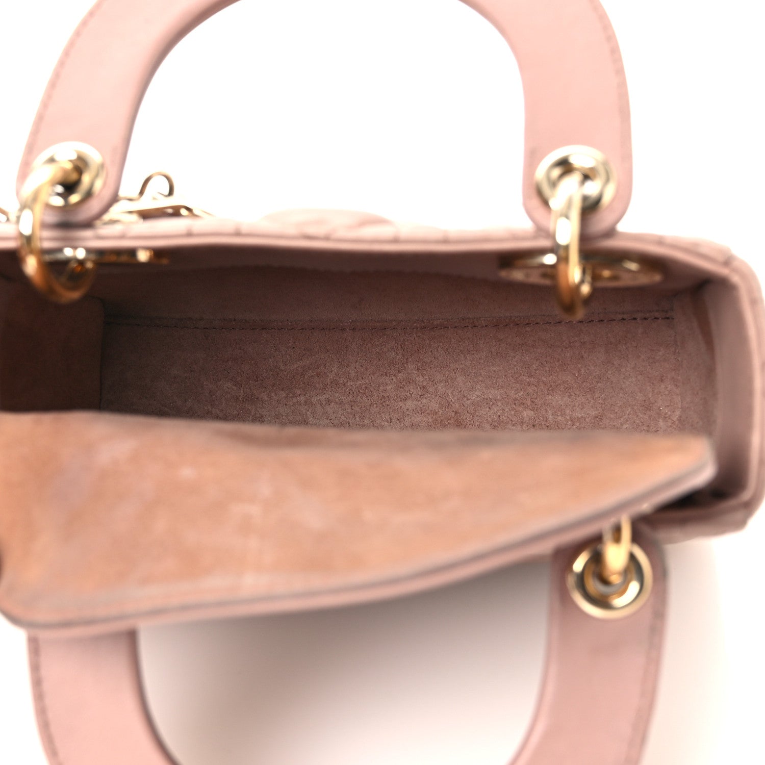 Christian Dior Lambskin Cannage Mini Lady Dior Blush 5 of 16