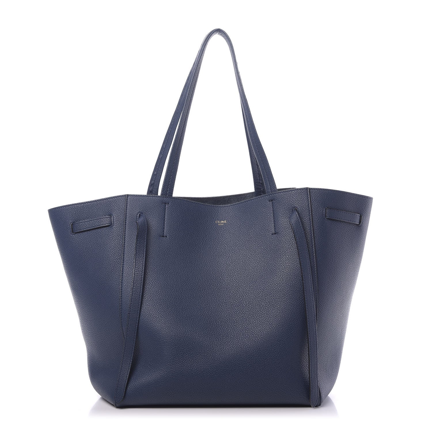 Celine Soft Grained Calfskin Small Belt Cabas Phantom Indigo 1 of 10