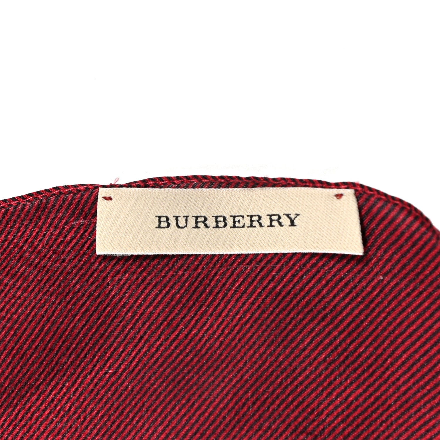 Burberry Silk Mega Check Mulberry Scarf Red 3 of 5