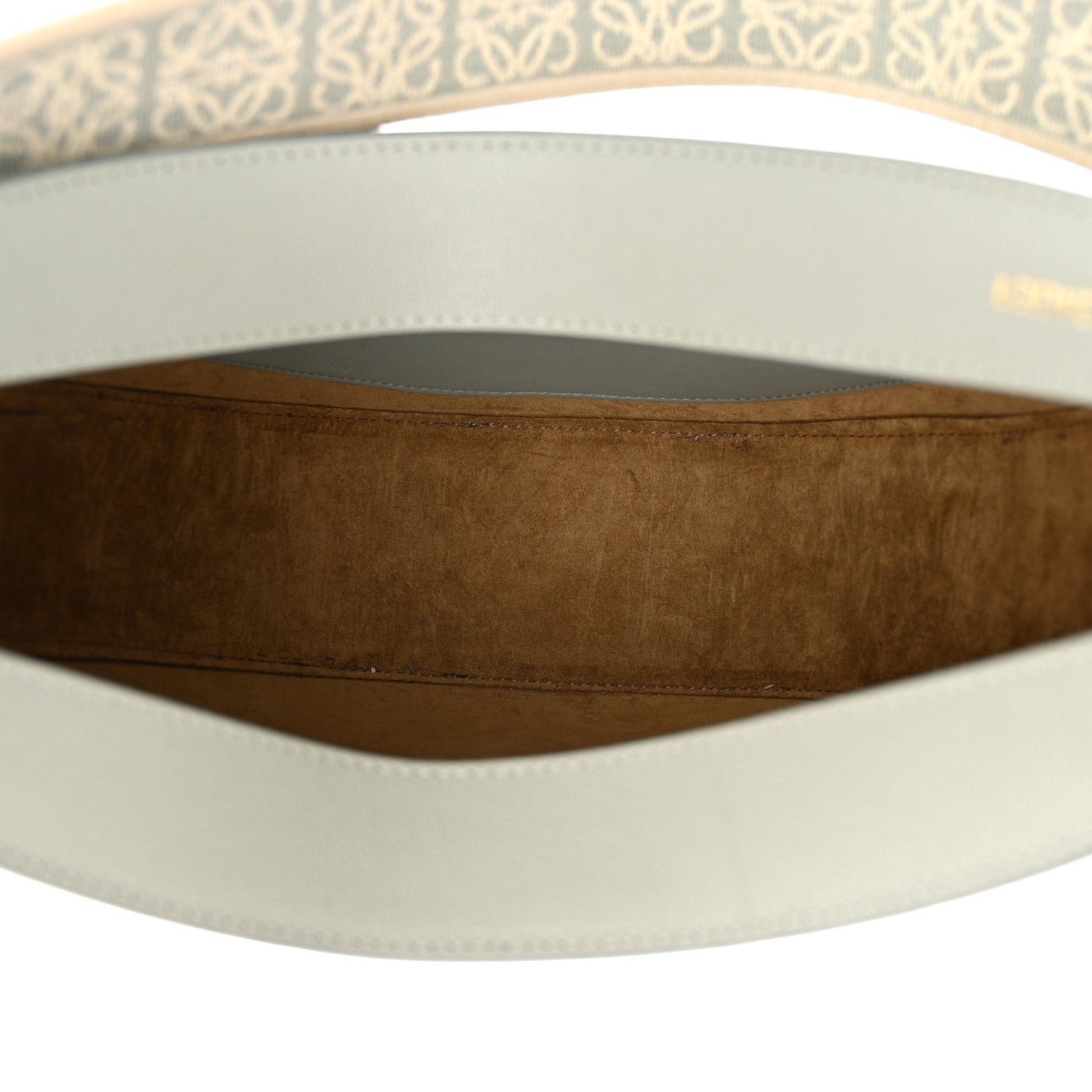 Loewe Satin Calfskin Jacquard Luna Bag Ash Grey 5 of 9