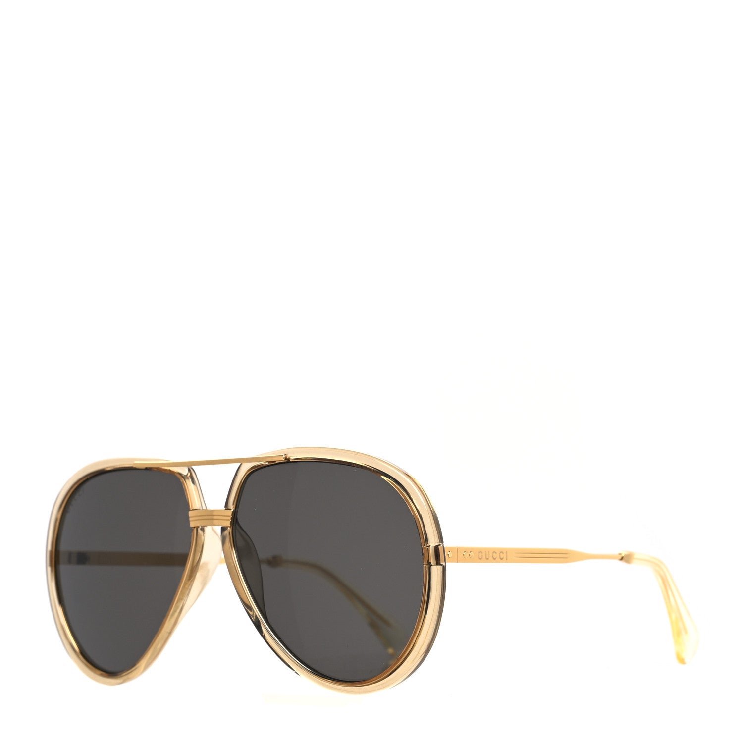 Gucci Aviator Sunglasses GG0904S Gold 1 of 7