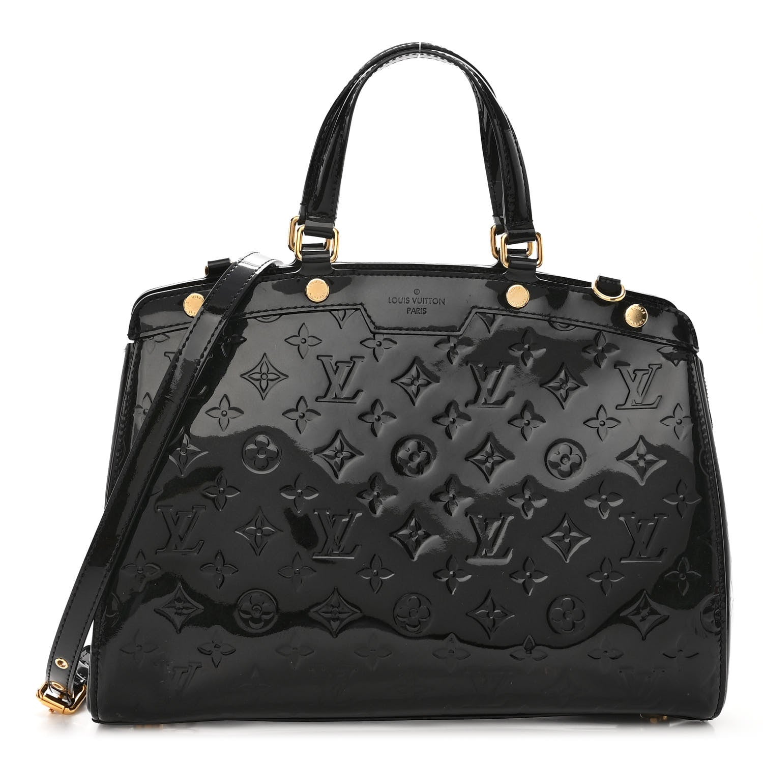Louis Vuitton Vernis Brea MM Black Black 1 of 9
