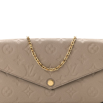 Louis Vuitton Empreinte Pochette Felicie Chain Wallet Tourterelle 8 of 11