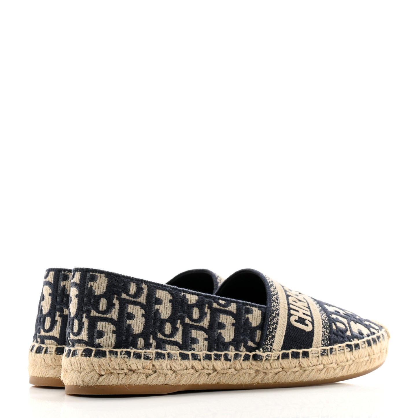 Oblique Embroidered Granville 15mm Espadrilles 38.5 Deep Blue