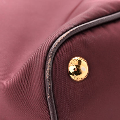 Prada Tessuto Nylon Saffiano Tote Granato 12 of 14