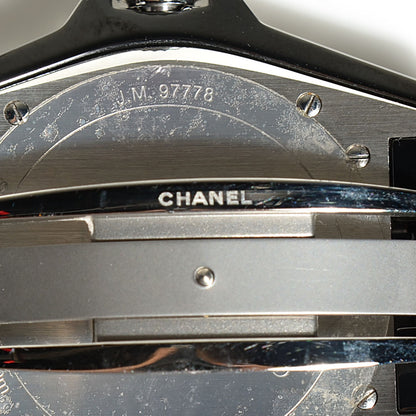 Chanel Stainless Steel Ceramic Diamond Pave Bezel 41mm J12 Automatic Watch Black 4 of 7
