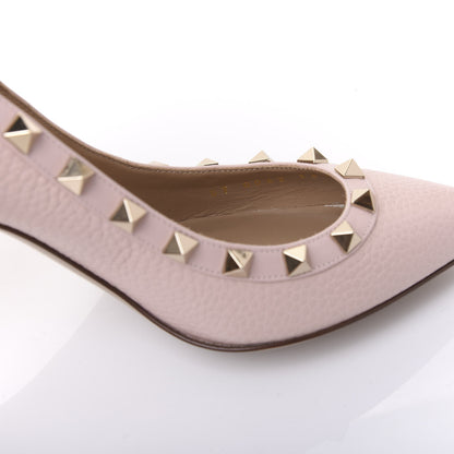 Valentino Garavani Pebbled Calfskin Rockstud 85mm Pumps 36.5 Rose Quartz 8 of 9