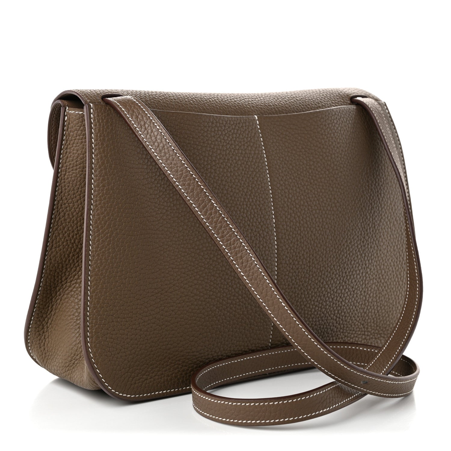Hermes Taurillon Clemence Halzan 31 Etoupe 3 of 10