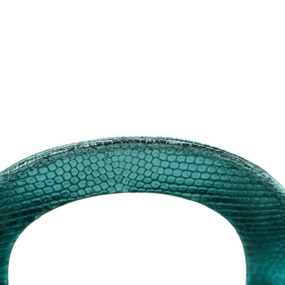 Christian Dior Metallic Lizard Mini Lady Dior Blue 14 of 14