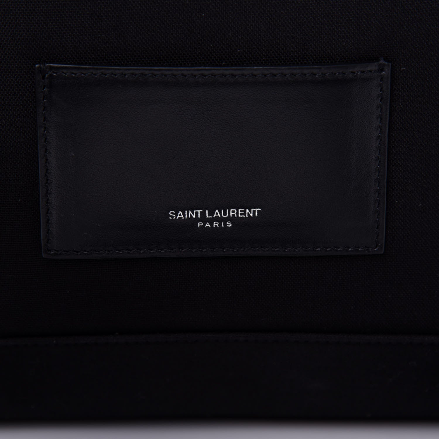 Saint Laurent Canvas Signature Heaven Embroidered Mini City Backpack Black 9 of 11