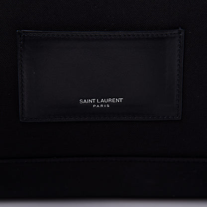 Saint Laurent Canvas Signature Heaven Embroidered Mini City Backpack Black 9 of 11