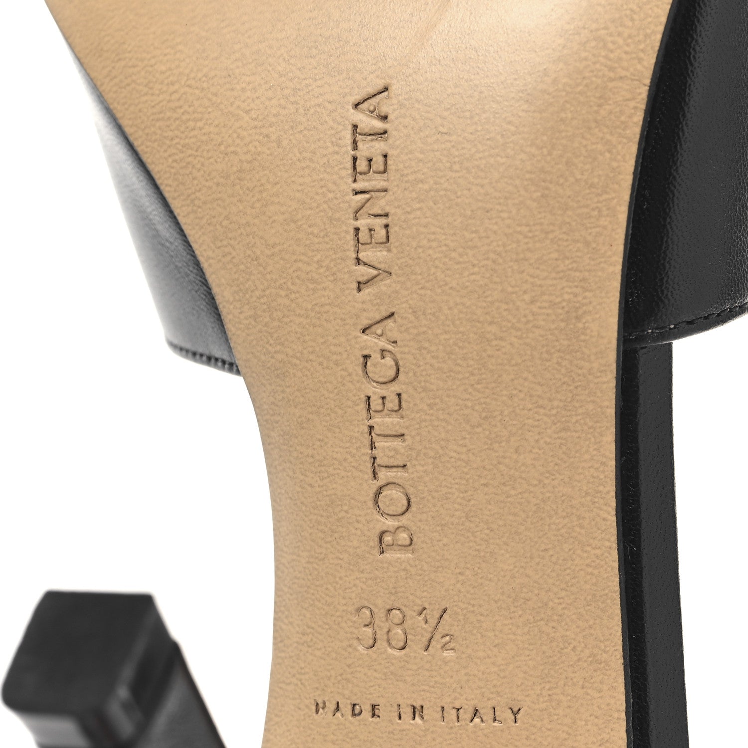 Bottega Veneta Lambskin Stretch Lounge Kid Mule Sandals 38.5 Black 7 of 9