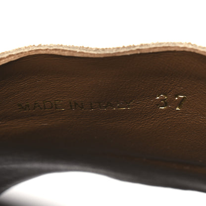 Miu Miu Suede Logo Slide Clogs 37 Cannella 10 of 11