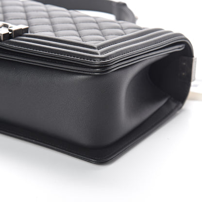 Chanel Calfskin Quilted Medium Boy Flap Black 9 of 9
