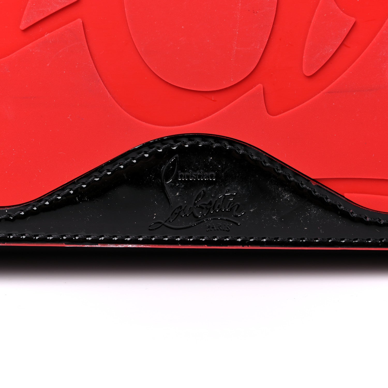 Christian Louboutin Patent Degraloubi Printed East West Cabata Tote Black Nude 11 of 11