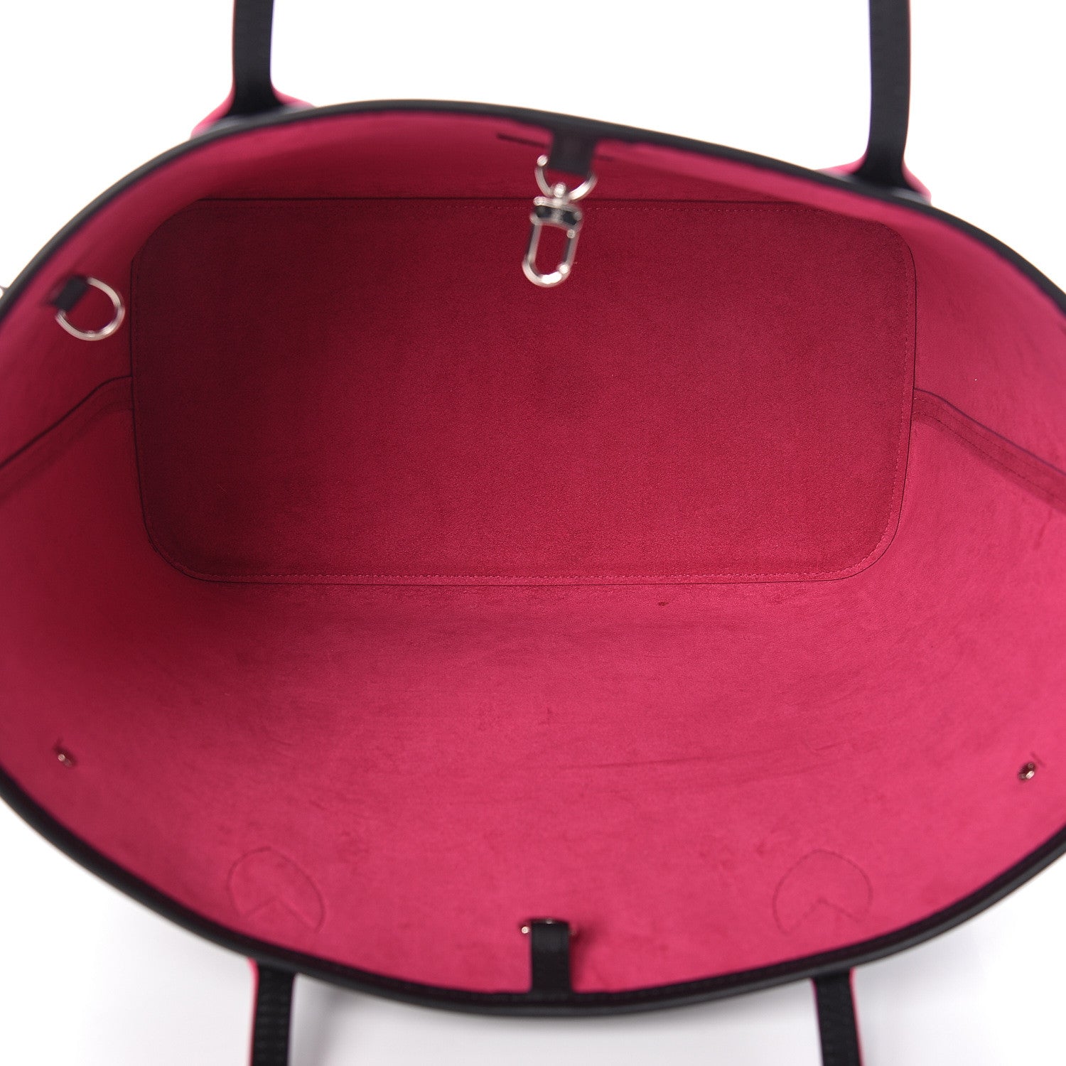 Louis Vuitton Epi Neverfull MM Black Hot Pink 5 of 10
