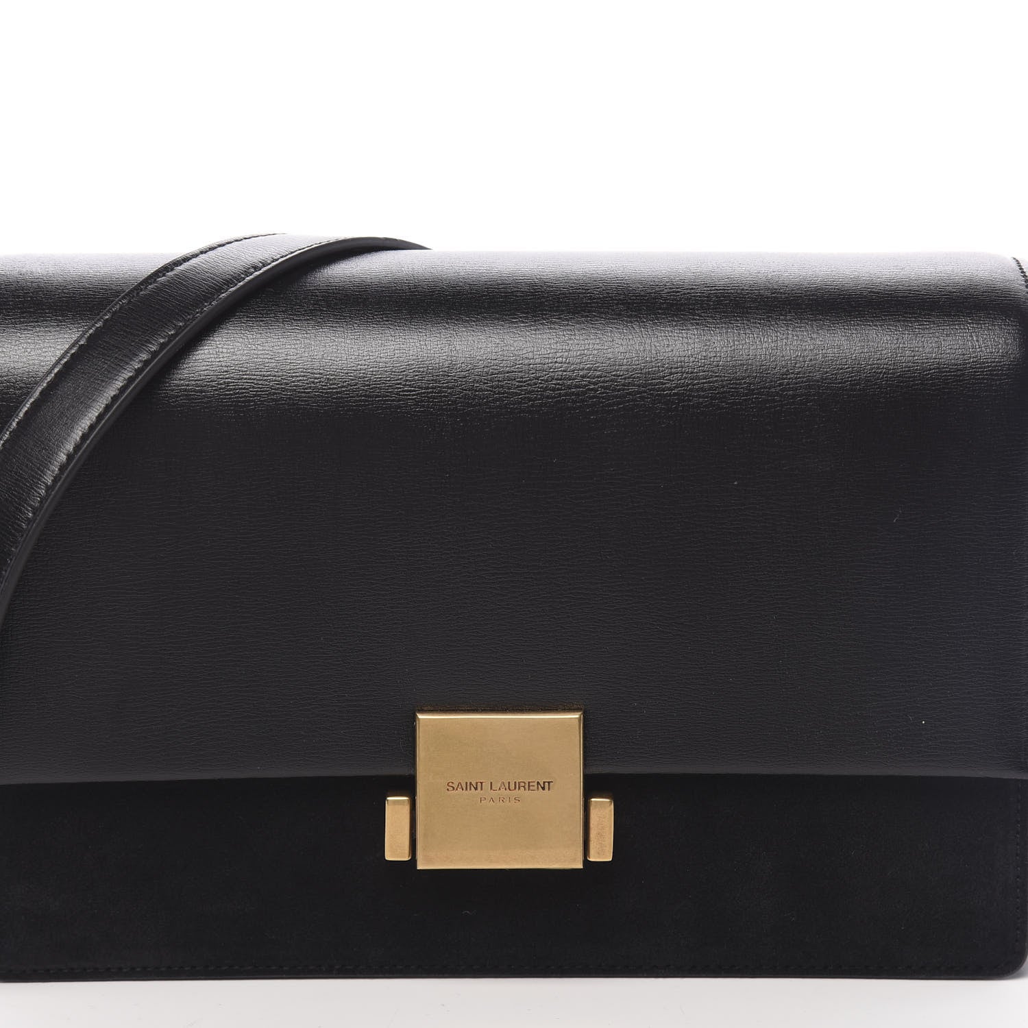 Saint Laurent Smooth Calfskin Suede Medium Bellechasse Black 7 of 10