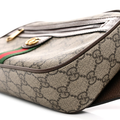Gucci Soft GG Supreme Monogram Medium Ophidia Belt Bag Dark Brown 10 of 10