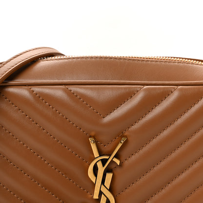 Saint Laurent Calfskin Matelasse Monogram Lou Camera Bag Cinnamon 12 of 19