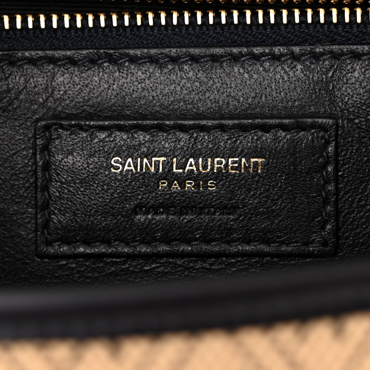 Saint Laurent Canvas Monogram All Over Satchel Bag Beige 6 of 11