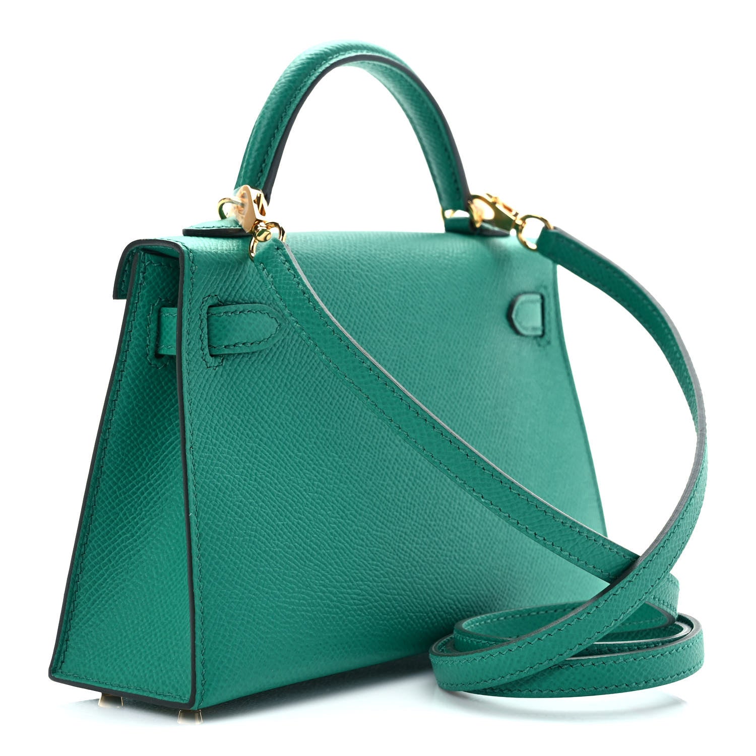 Hermes Epsom Mini Kelly Sellier 20 Vert Jade 3 of 11