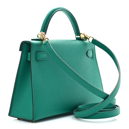 Hermes Epsom Mini Kelly Sellier 20 Vert Jade 3 of 11