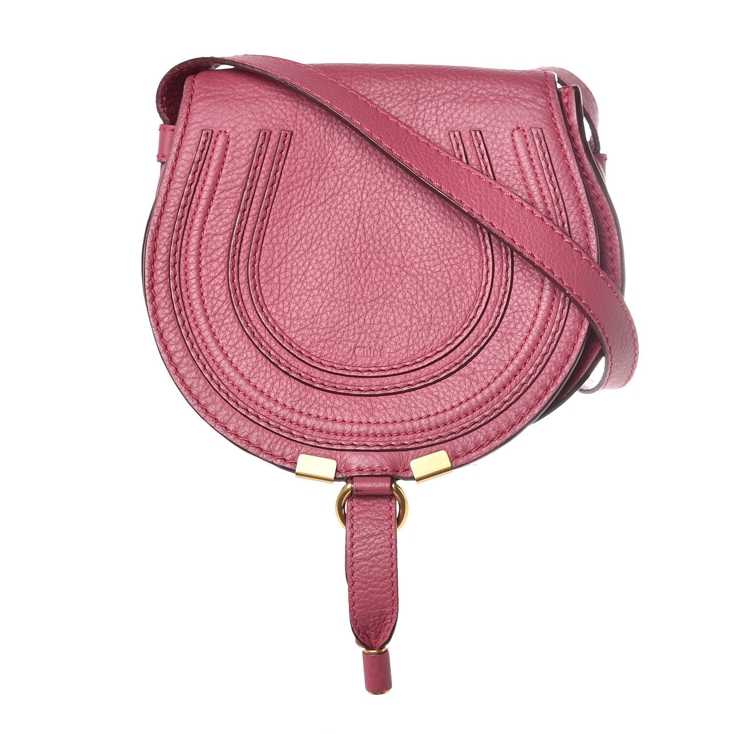 Chloe Calfskin Mini Marcie Round Crossbody Bag Dreamy Pink 1 of 12
