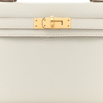 Hermes Chevre Mysore Mini Kelly Sellier 20 Mushroom 8 of 11