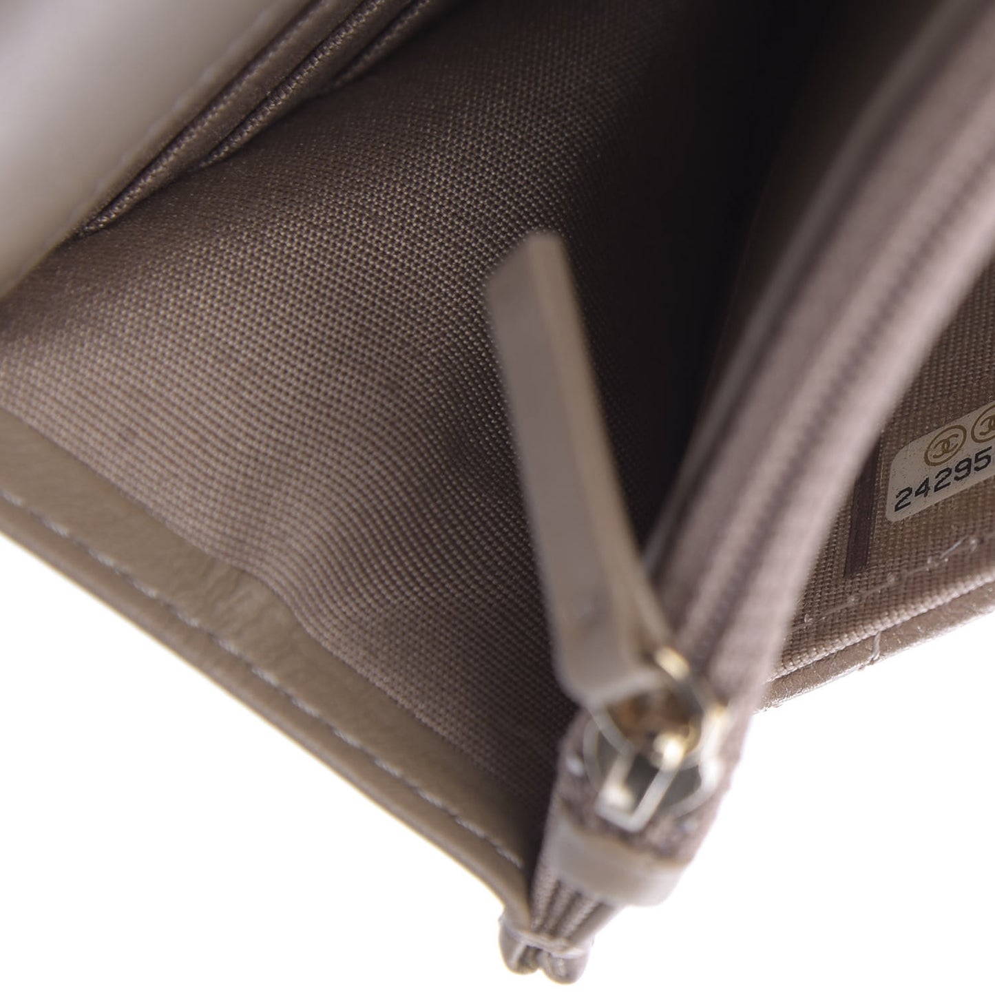 Metallic Aged Calfskin Reissue Wallet On Chain WOC Gold