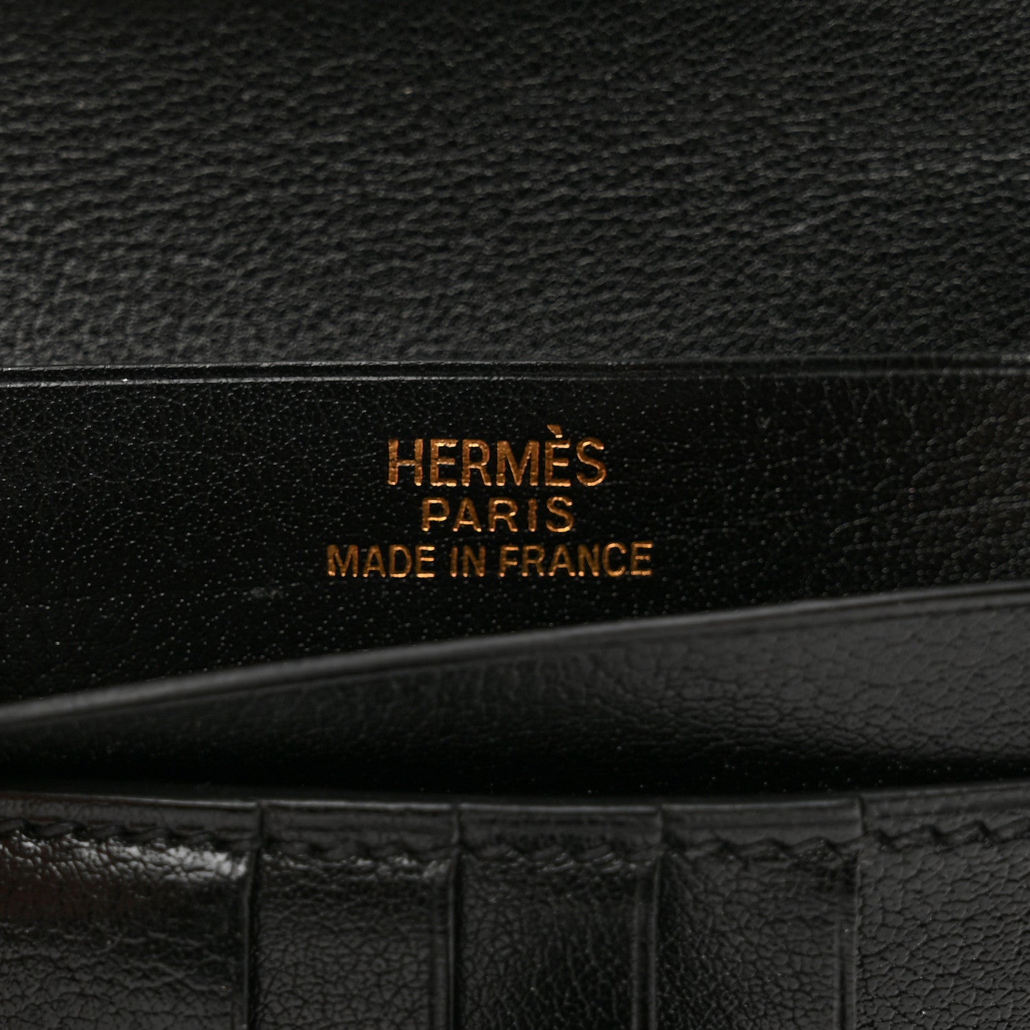 Hermes Evergrain Bearn Compact Wallet Black 6 of 9