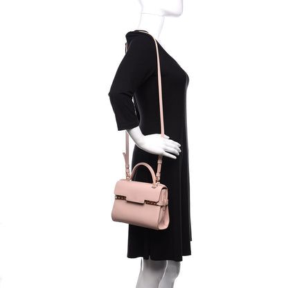Delvaux Smooth Calfskin Mini Tempete Satchel Pink 2 of 11