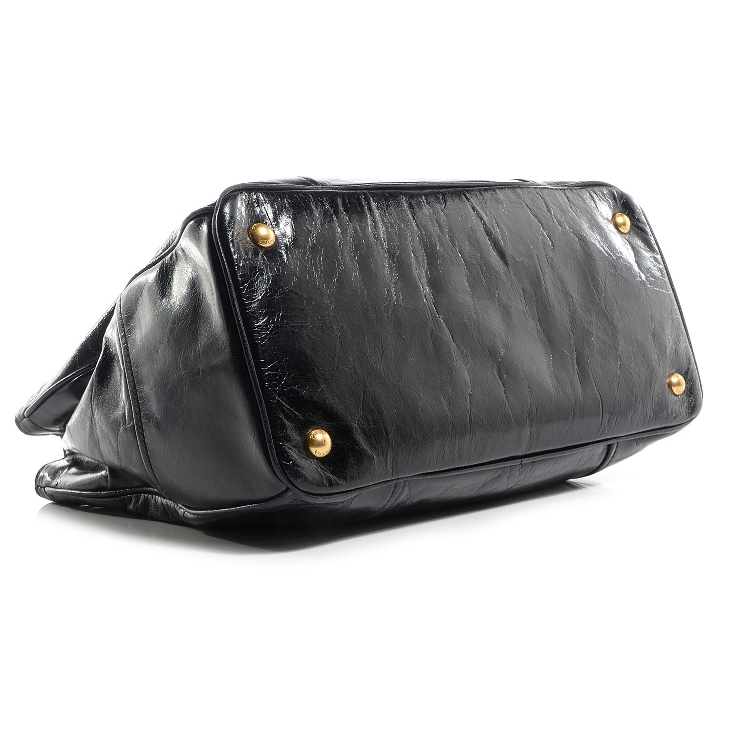 Prada Vitello Shine Tote Nero Black 6 of 12