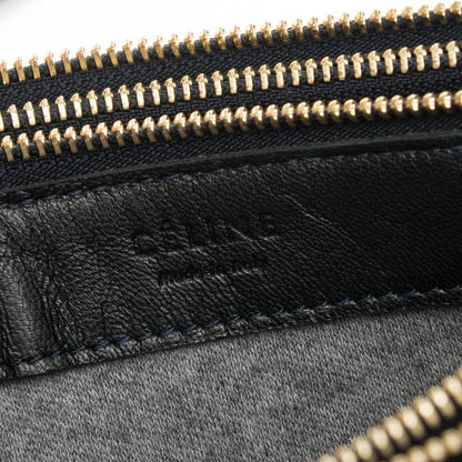 Celine Lambskin Large Trio Crossbody Bag Navy Blue 6 of 7