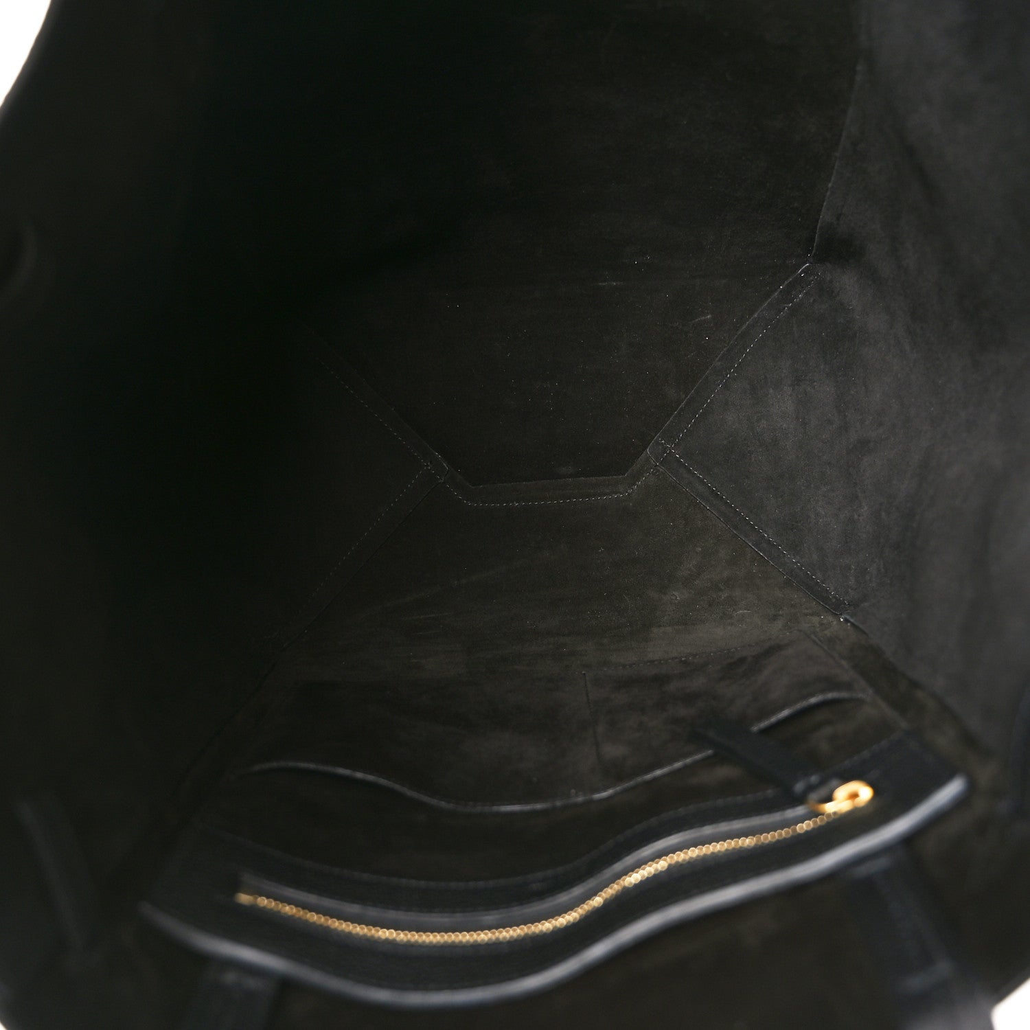 Celine Soft Grained Calfskin Small Belt Cabas Phantom Black 5 of 9