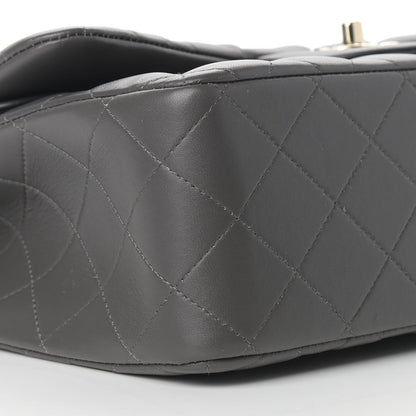 Chanel Lambskin Quilted Jumbo Double Flap Grey 8 of 10