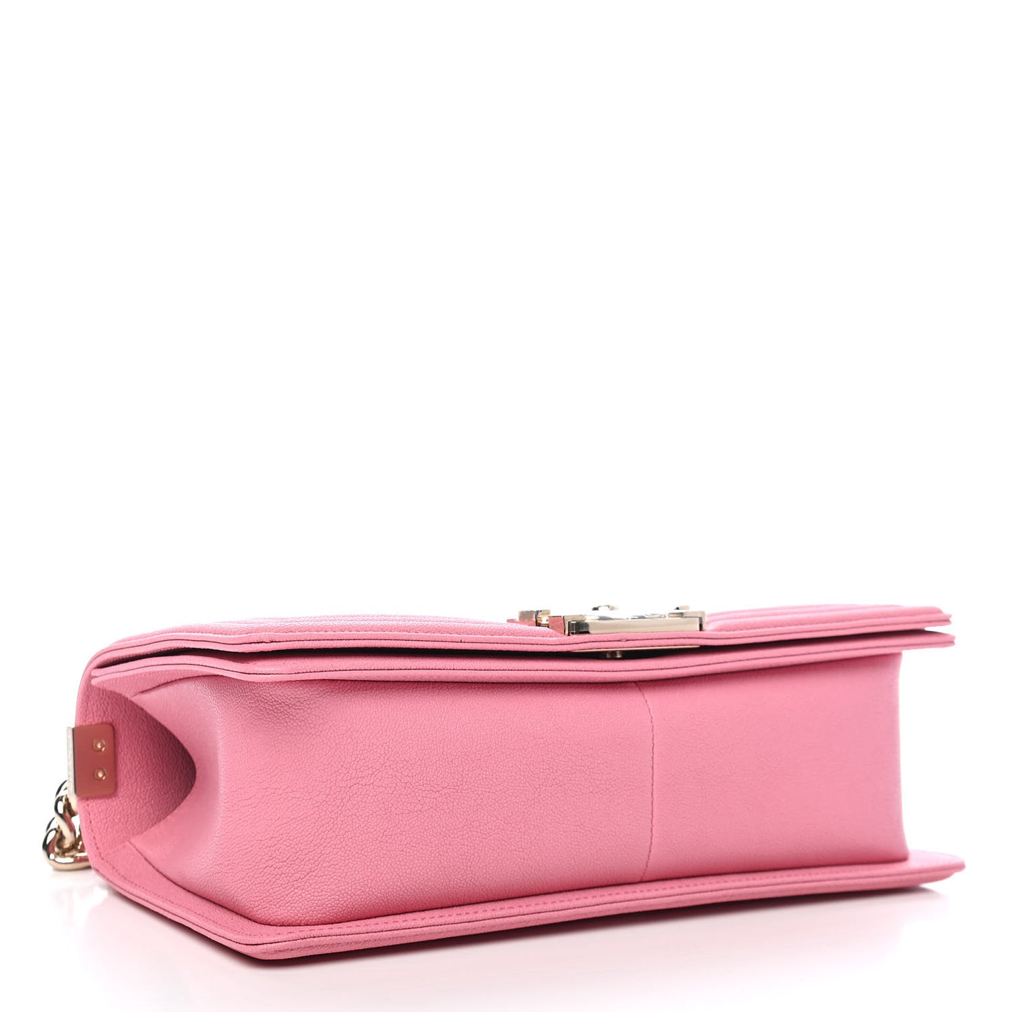 Caviar Quilted Medium Boy Flap Light Pink