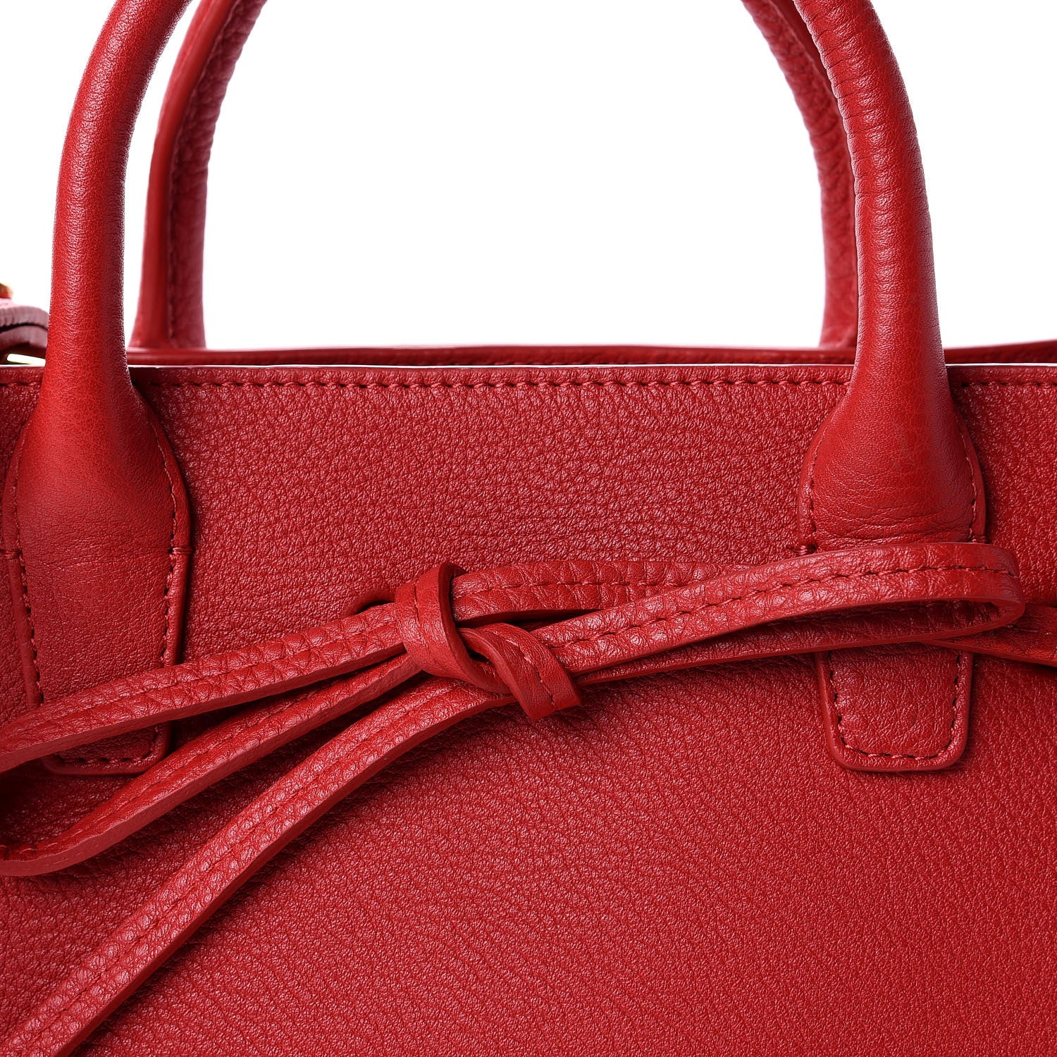 Mansur Gavriel Calfskin Mini Sun Bag Red 10 of 11