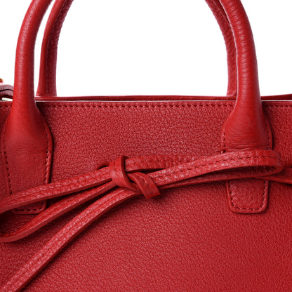 Mansur Gavriel Calfskin Mini Sun Bag Red 10 of 11