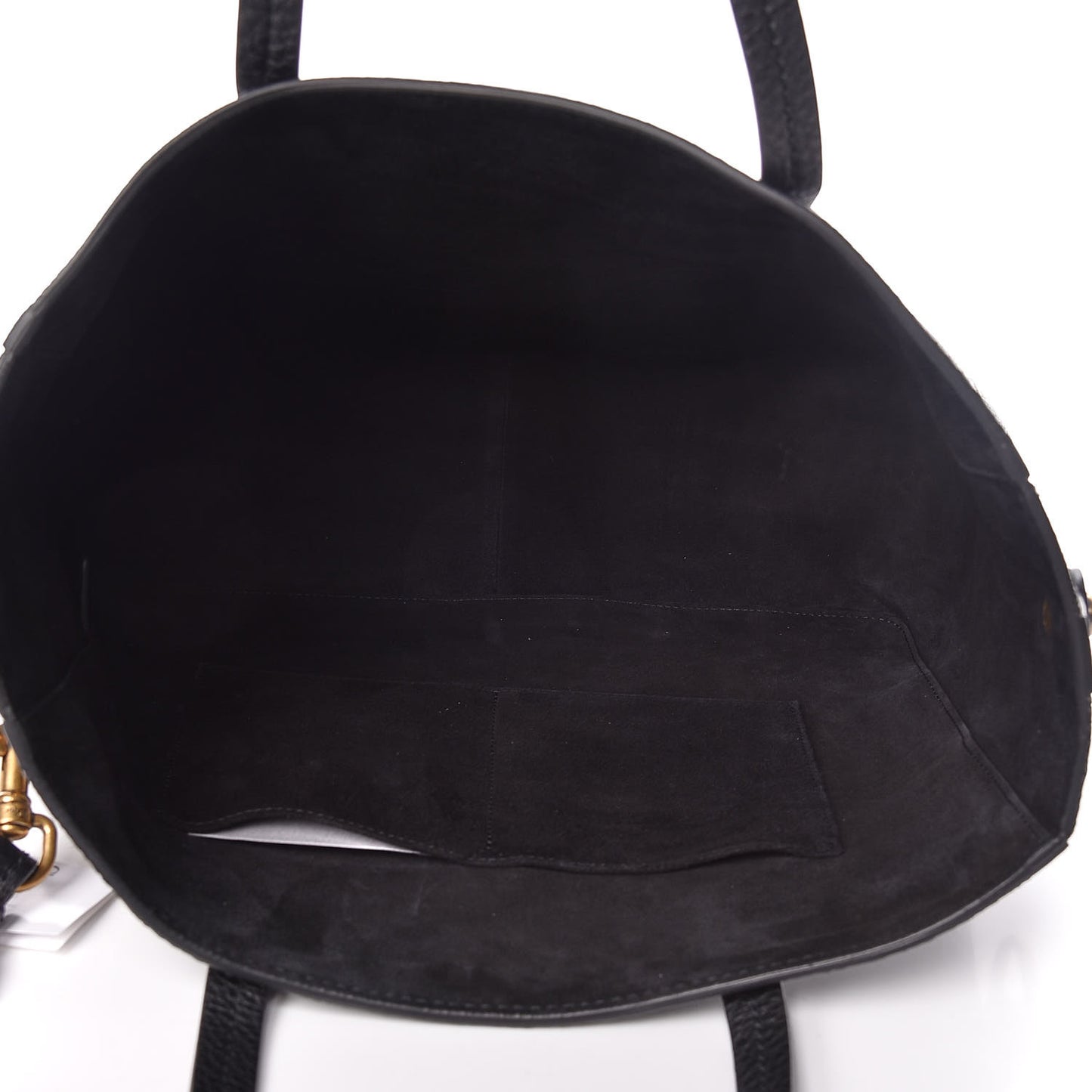 Grained Calfskin D-Bee Shopper Black