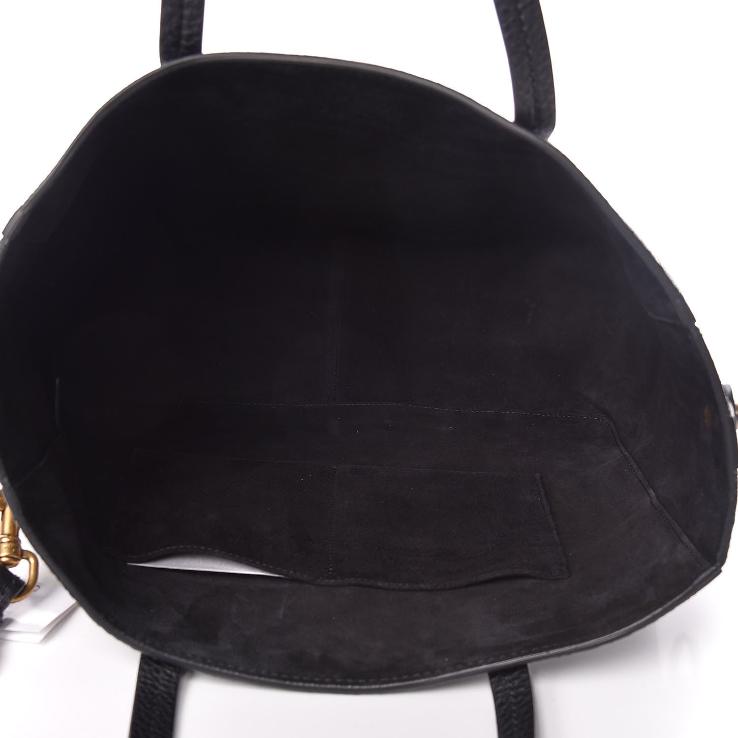 Christian Dior Grained Calfskin D-Bee Shopper Black 7 of 9