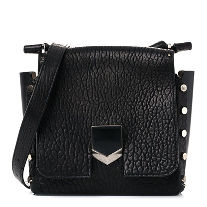 Jimmy Choo Grainy Calfskin Lockett Shoulder Bag Black 1 of 32